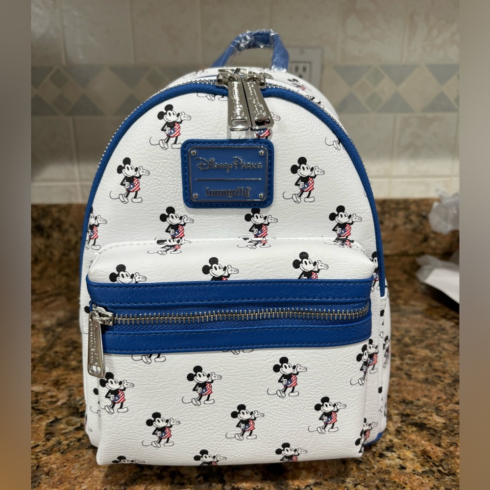 Disney Parks Mickey Americana Loungefly backpack * NWT